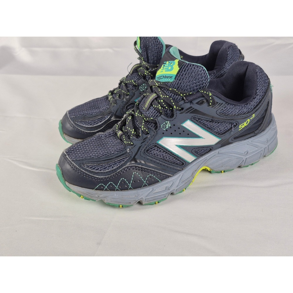 New Balance 510v3 Womens Size 6 Trail Running Hiking Shoes Gray Teal TechRide
